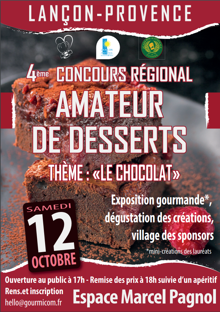 4e Concours amateur de desserts de Lançon-Provence - Gourmicom