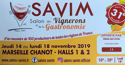 SAVIM 2019 - Salon des Vignerons - Marseille