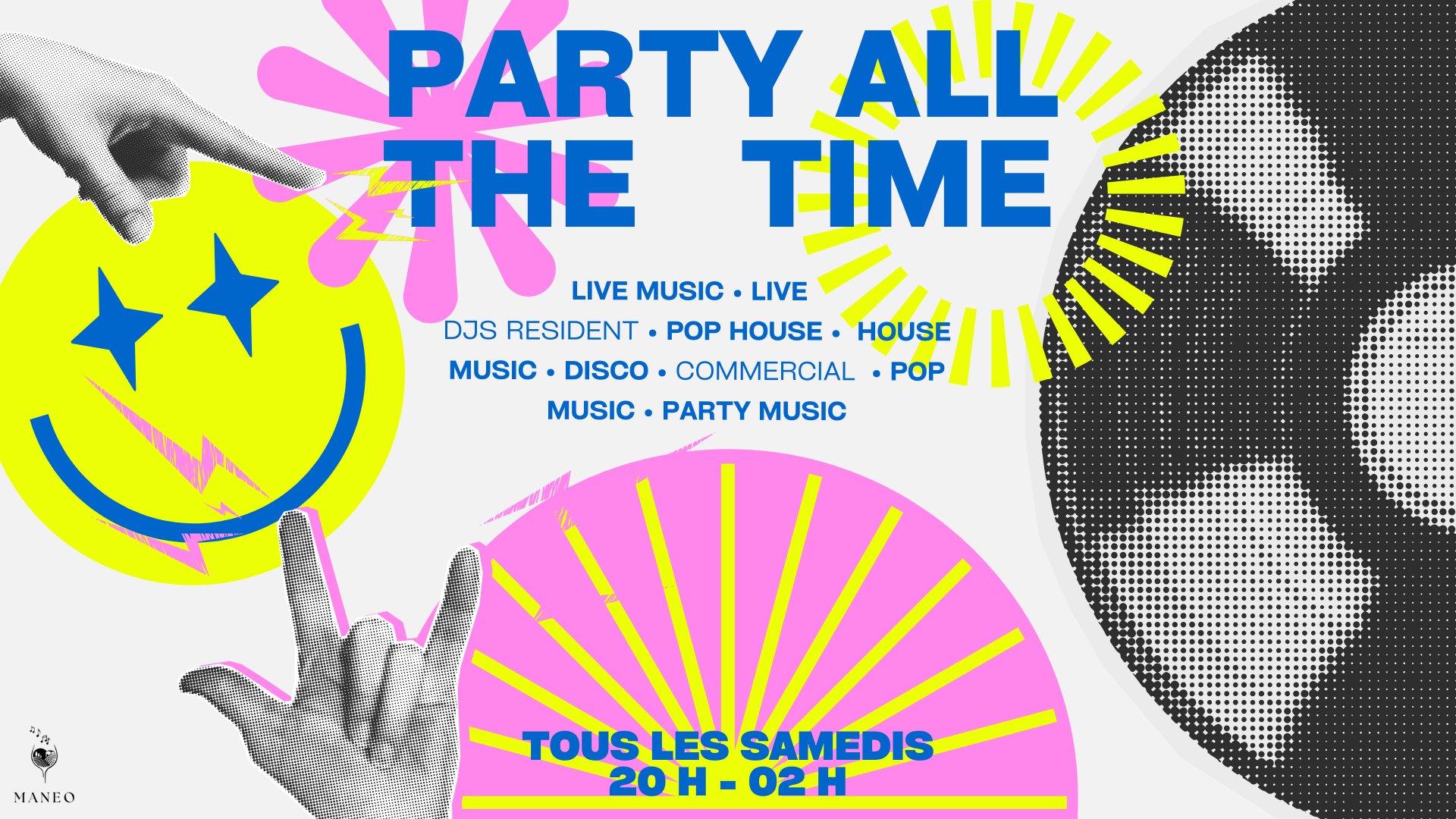 PARTY ALL THE TIME - LIVE MUSIC & DJS 