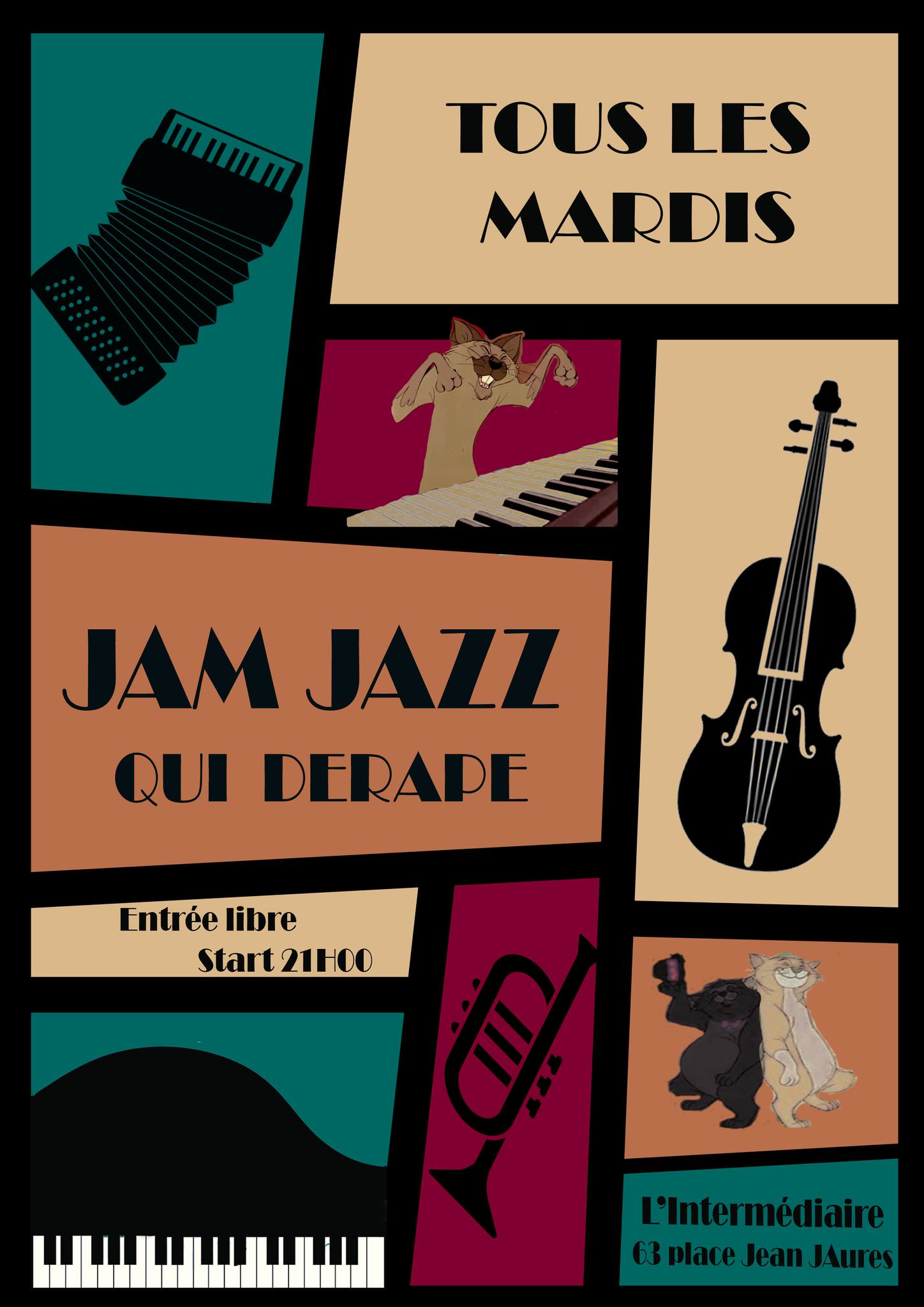 La Jam Jazz qui Dérape ! 🥳 🎷🎹🎺🥁🎸