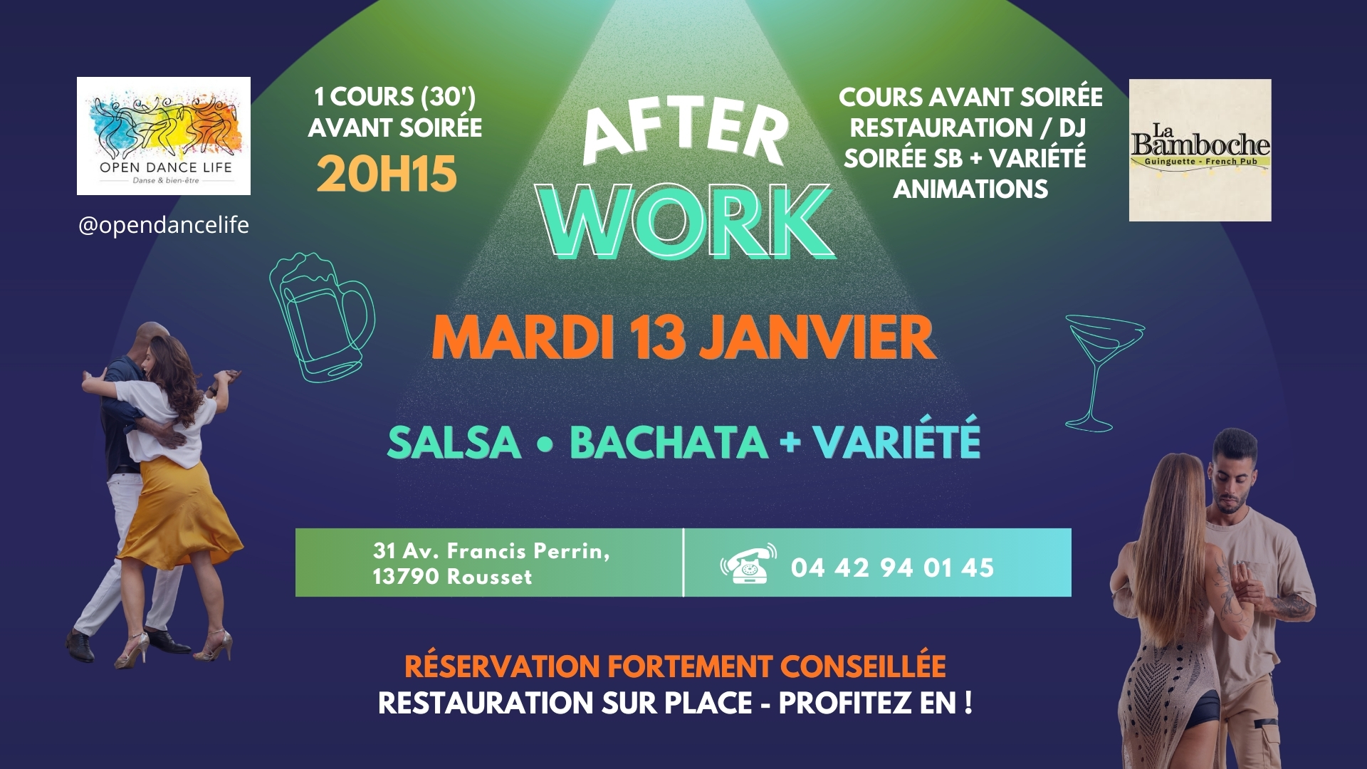 soirée Salsa • Bachata • Variété