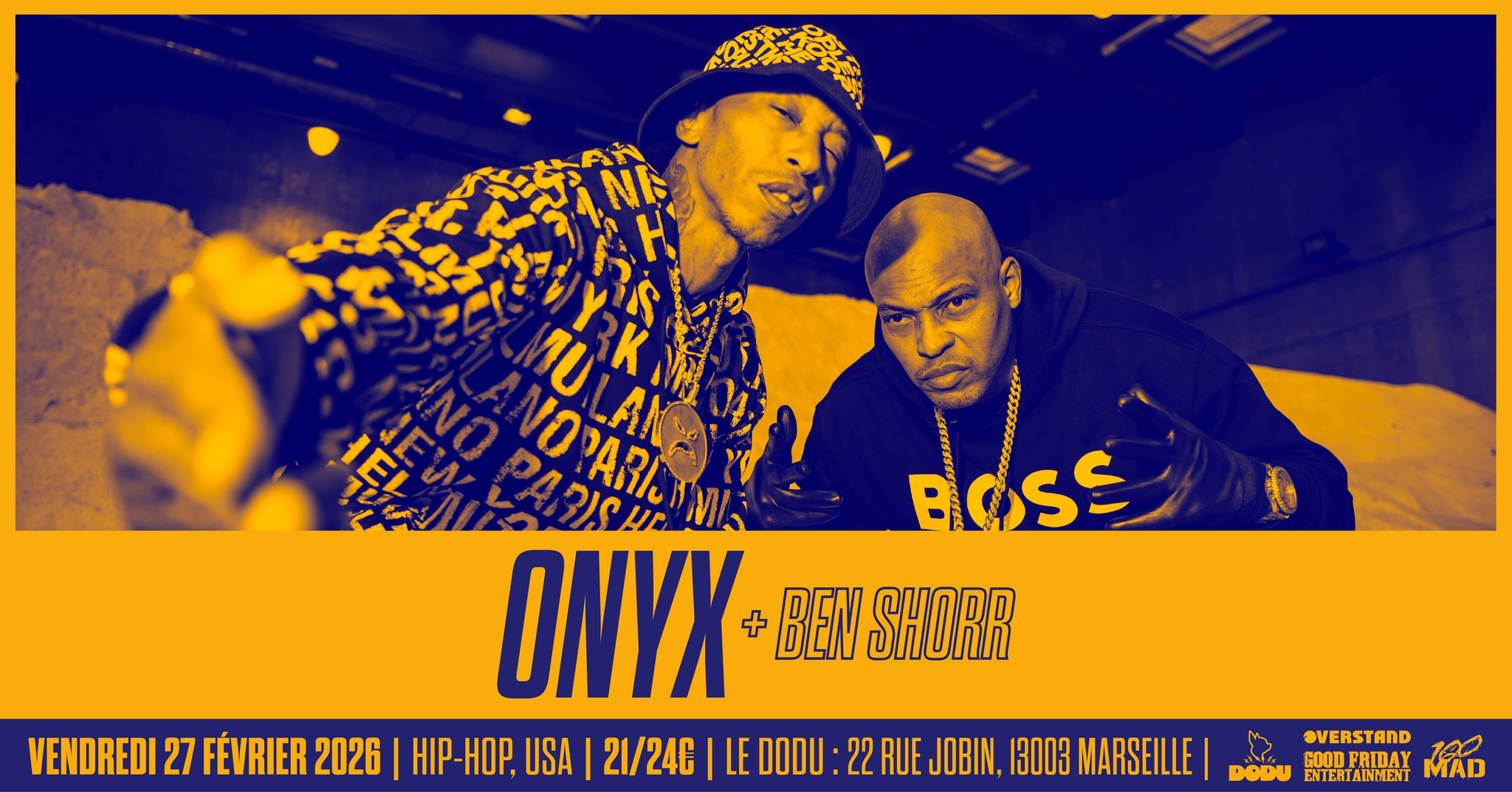 ONYX [Rap Hardcore | USA] + BEN SHORR • Le Dodu, Marseille