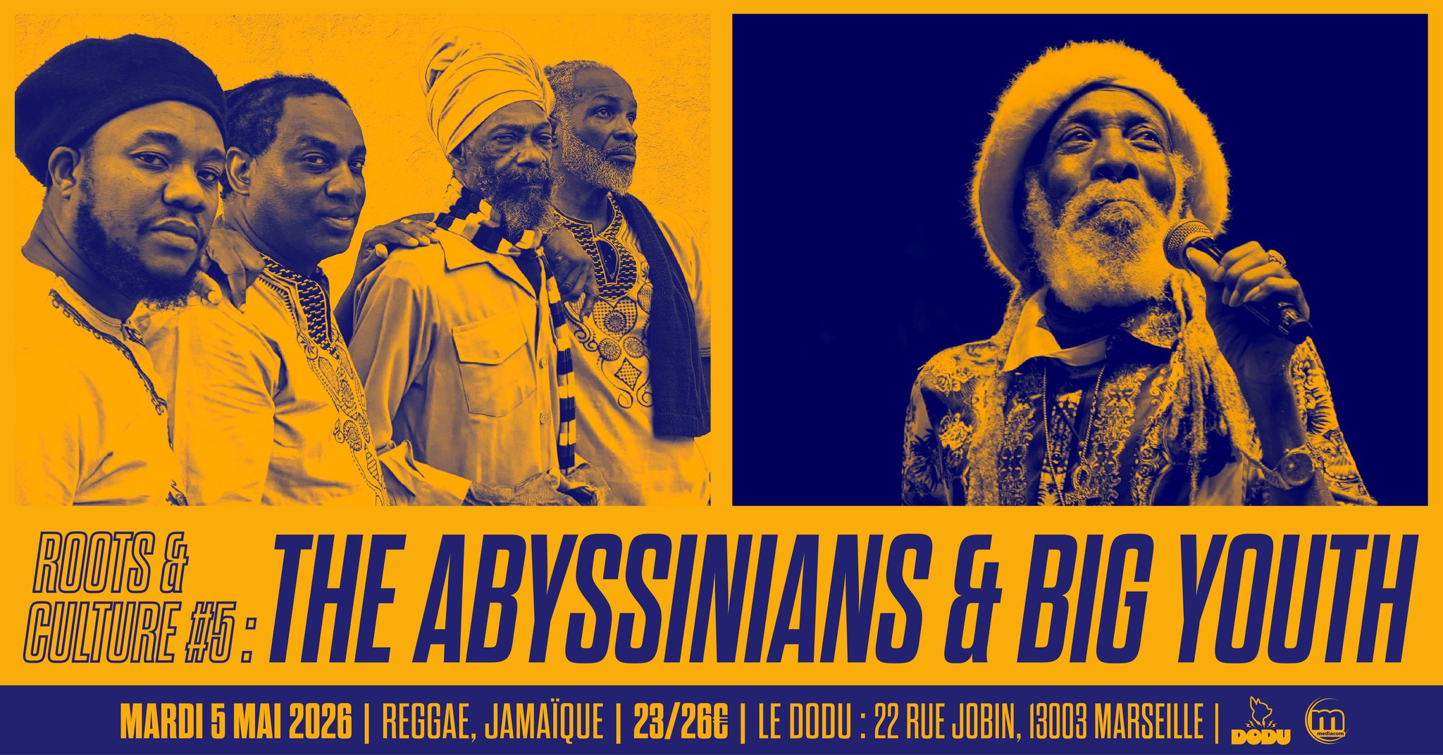 ROOTS & CULTURE # 5 : THE ABYSSINIANS + BIG YOUTH [Reggae Roots | Jamaïque] • Le Dodu, Marseille