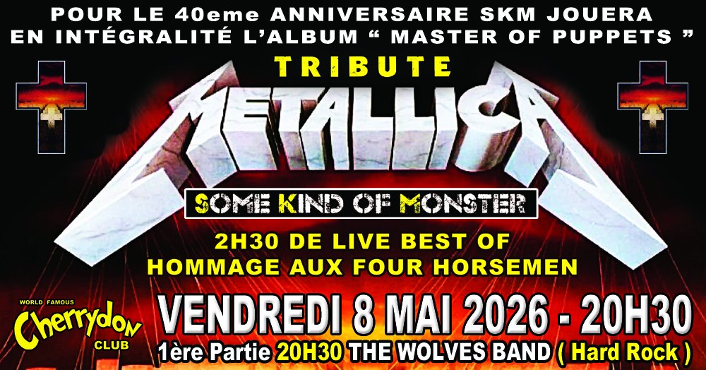 Tribute METAL.LICA By SKM + 1ère partie THE WOLVES BAND ( Reprises Hard Rock )